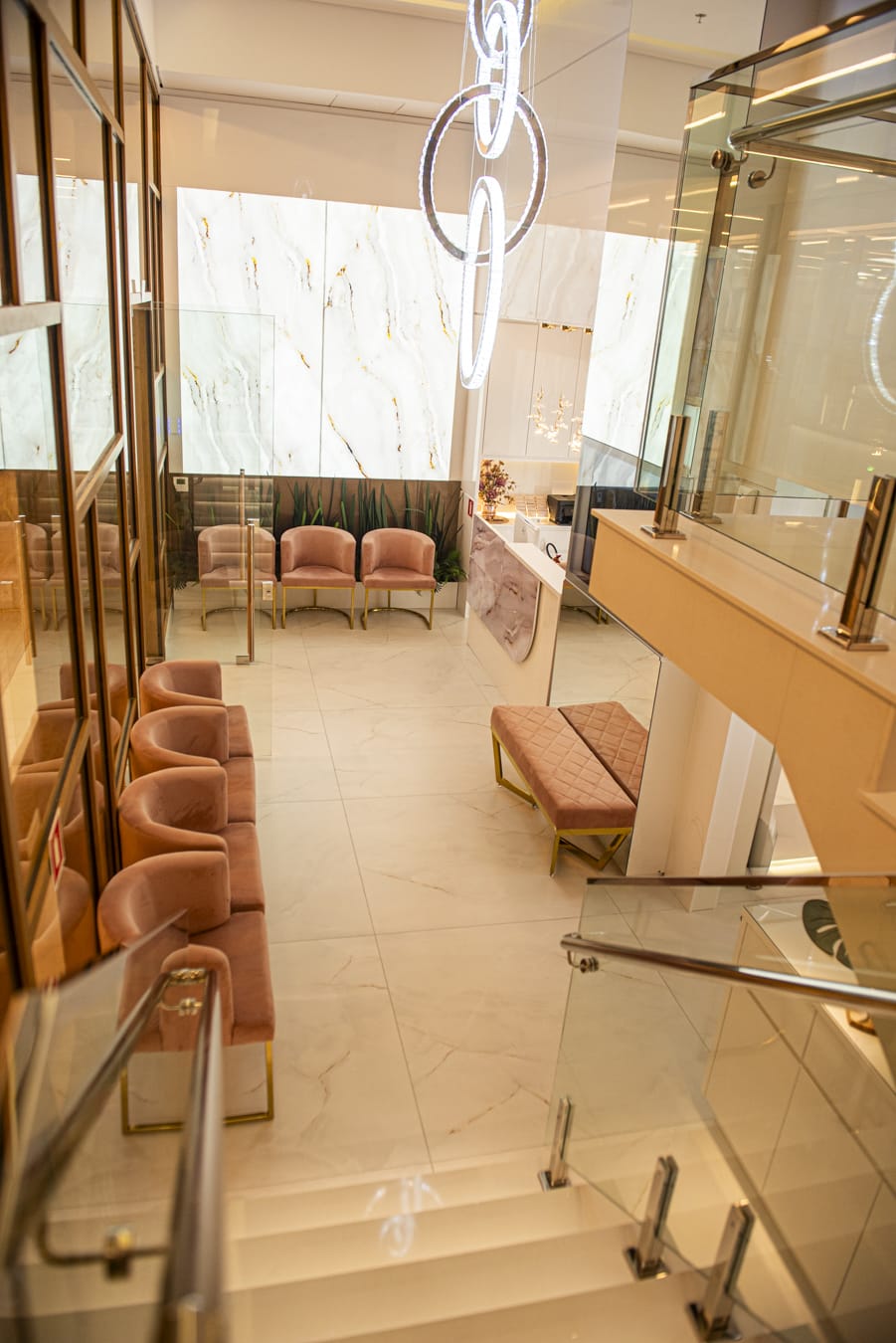 Waiting area at Femi Saúde Clinic